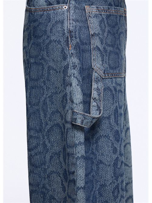 Jeans worker in denim pitonato LIU JO | UF6519D0397/79154